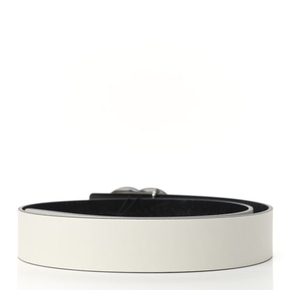 Chanel Patent Calfskin CC Reversible Belt 85 Black White 3 of 7