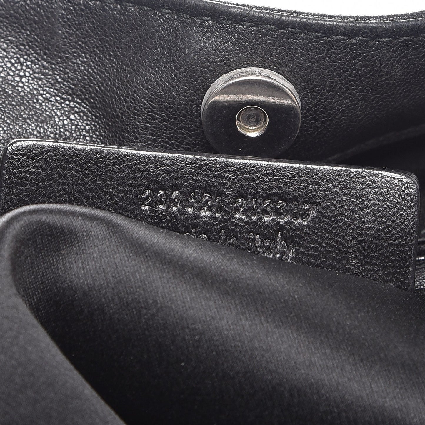 Goatskin Small Roady Hobo Black