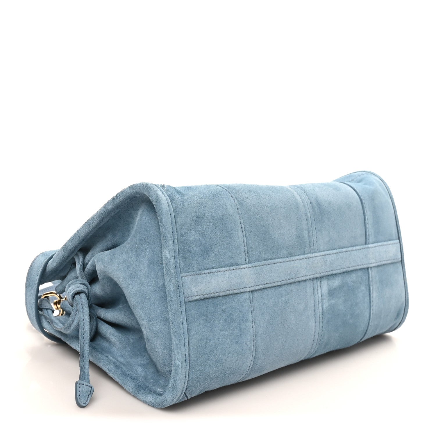 Prada Scamosciato Triangle Small Bonnie Shoulder Bag Astrale 4 of 9