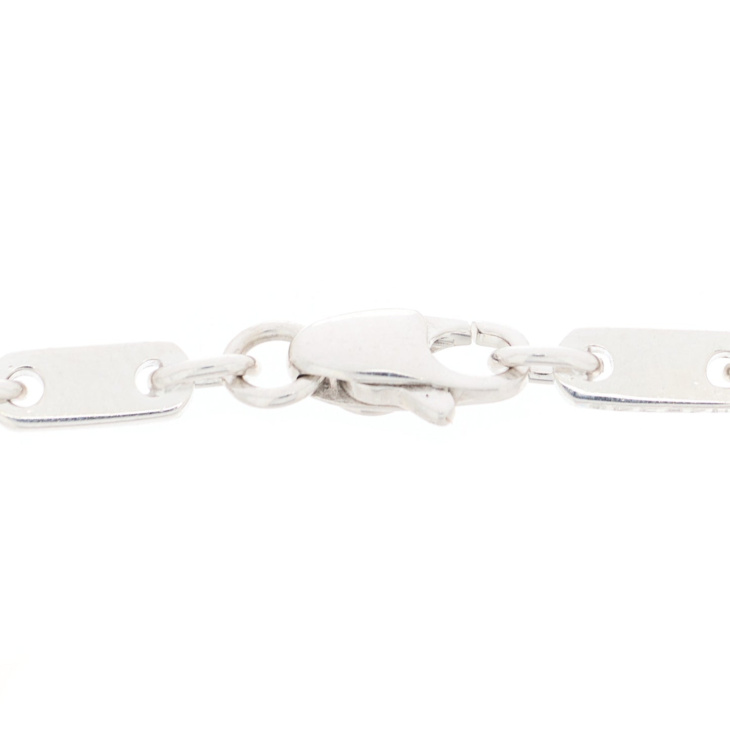 18K White Gold 3.5mm Fidelity Link Bracelet