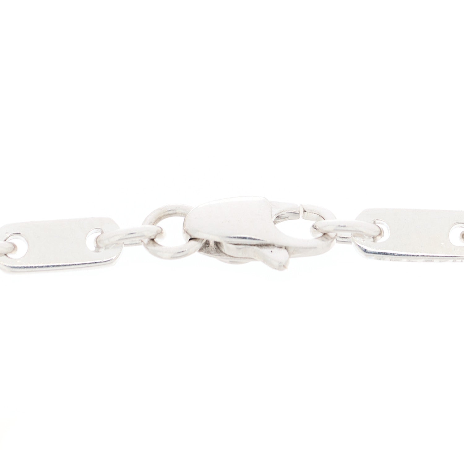 Cartier 18K White Gold 3.5mm Fidelity Link Bracelet 3 of 6