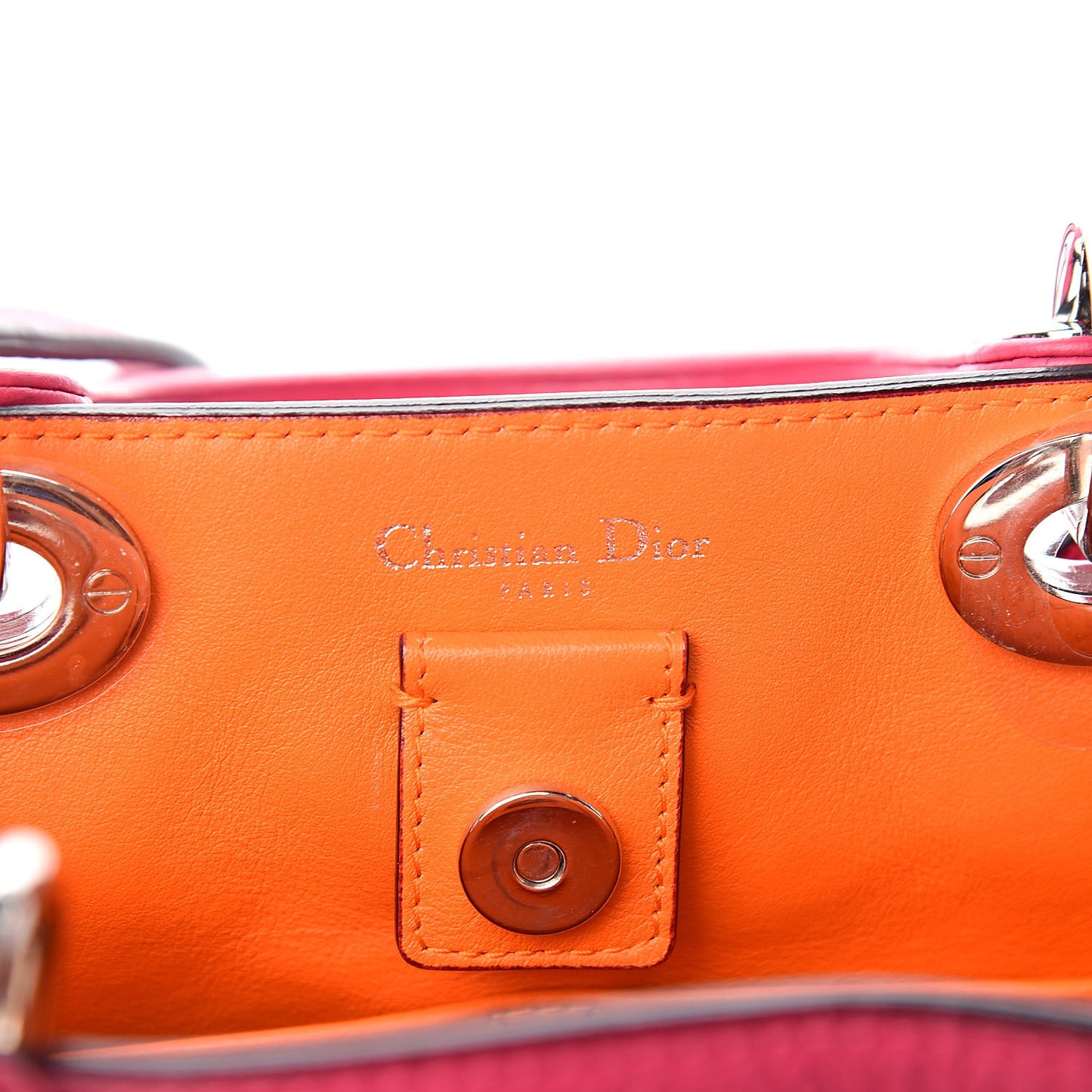 Bullcalf Small Diorissimo Tote Pink Red