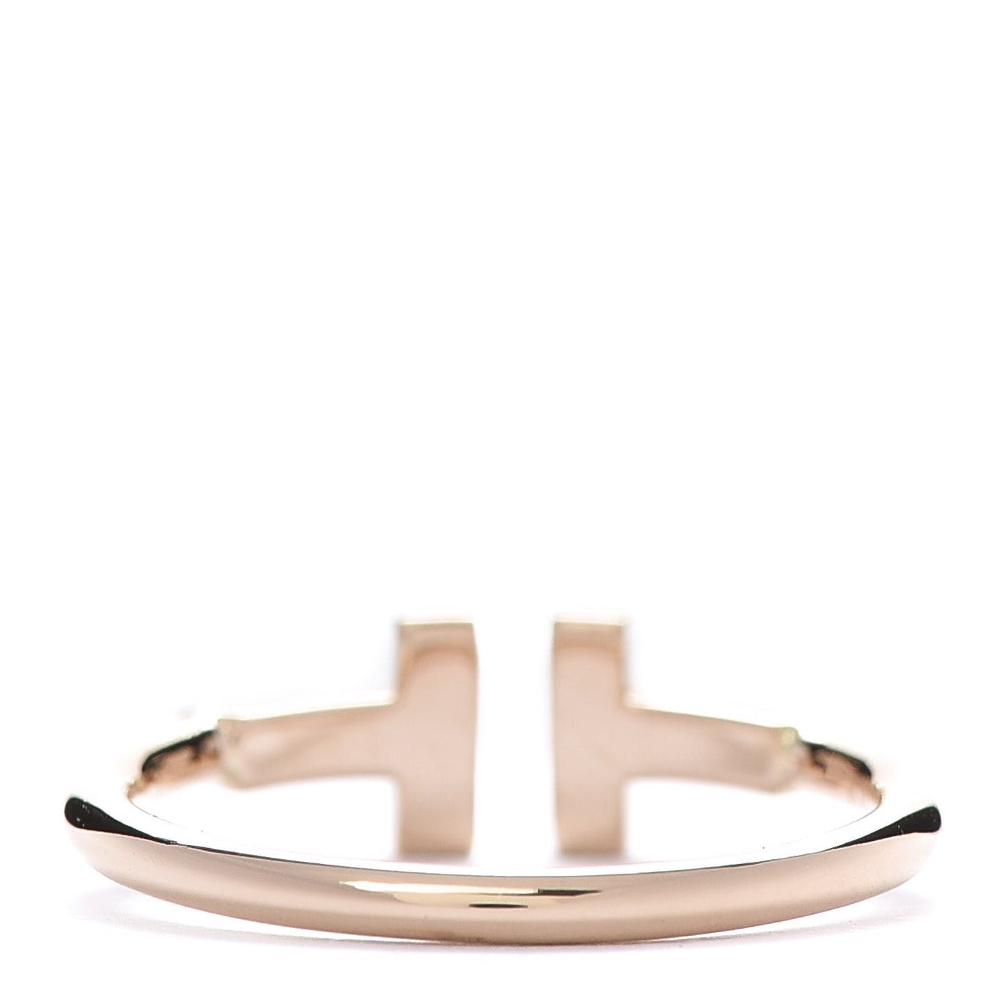18K Rose Gold T Wire Ring 53 6.5