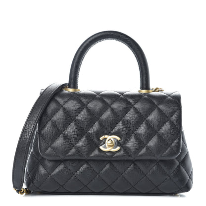 Chanel Caviar Quilted Mini Coco Handle Flap Black 1 of 10