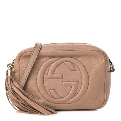 Gucci Pebbled Calfskin Small Soho Disco Bag Camelia 1 of 19