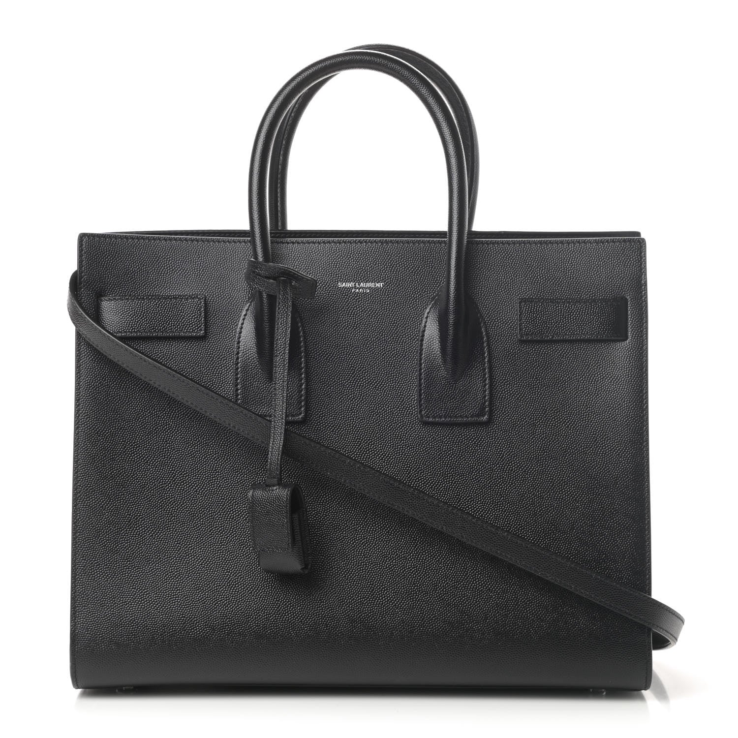 Saint Laurent Grained Calfskin Small Sac De Jour Black 1 of 10