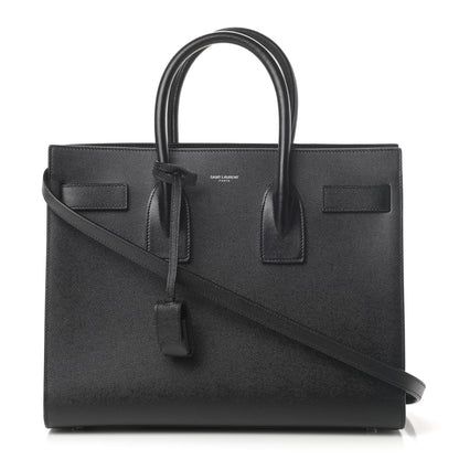 Saint Laurent Grained Calfskin Small Sac De Jour Black 1 of 10