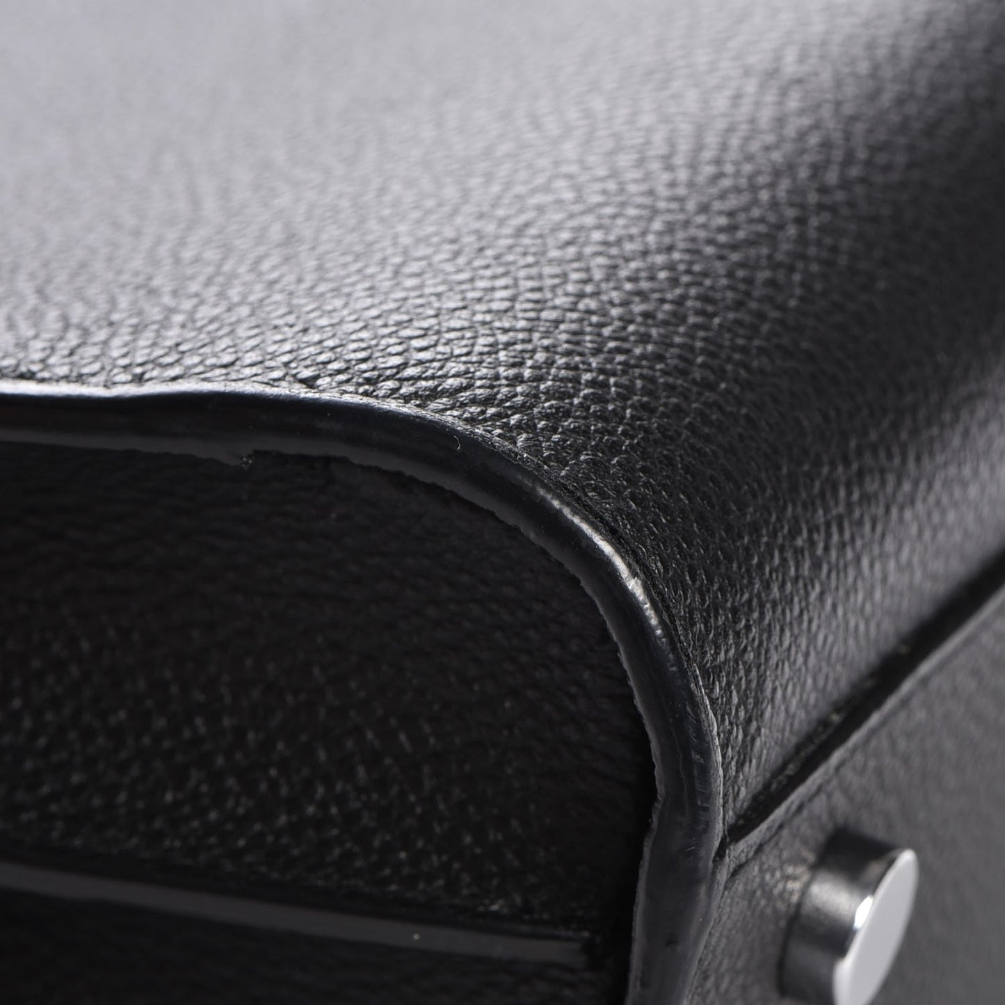 Grained Calfskin Small Sac De Jour Black