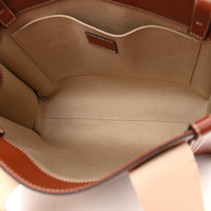 Chloe Calfskin Medium Woody Ribbon Tote Sepia Brown 5 of 11