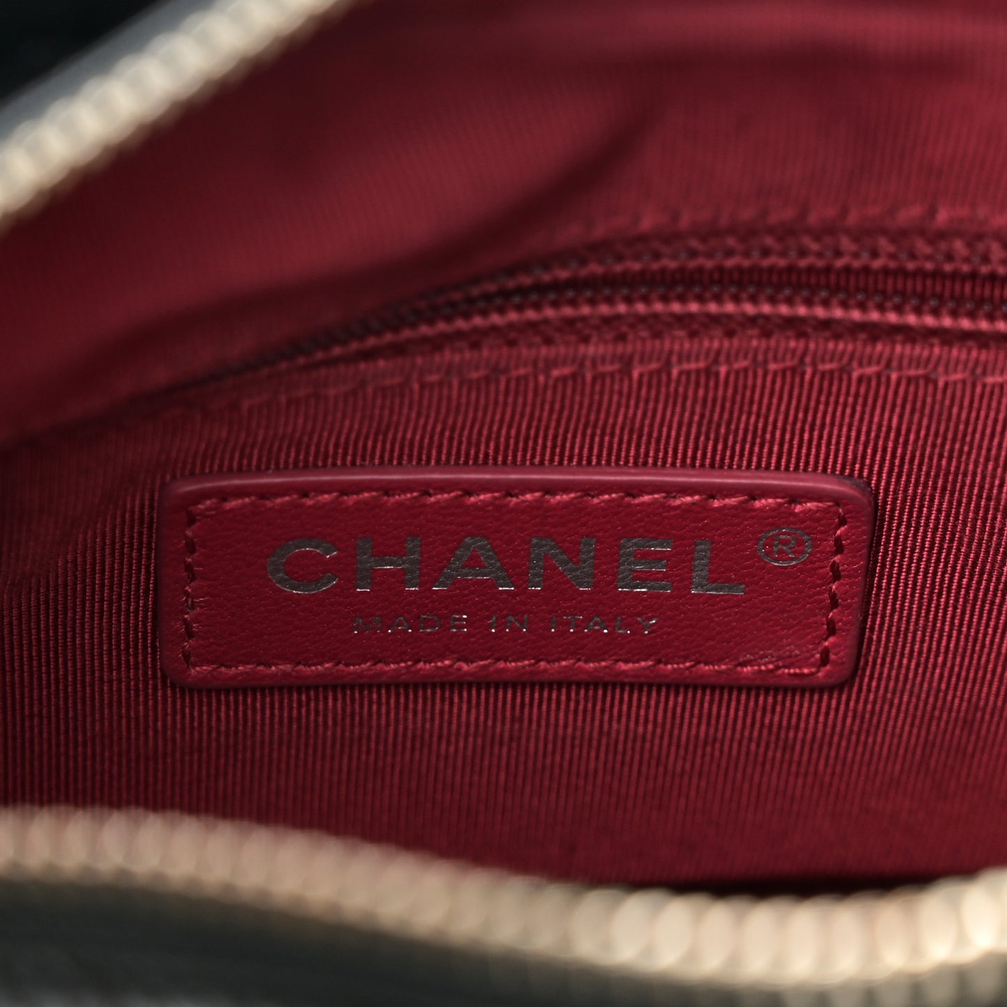 Tweed Calfskin Quilted Small Gabrielle Hobo Ivory Black