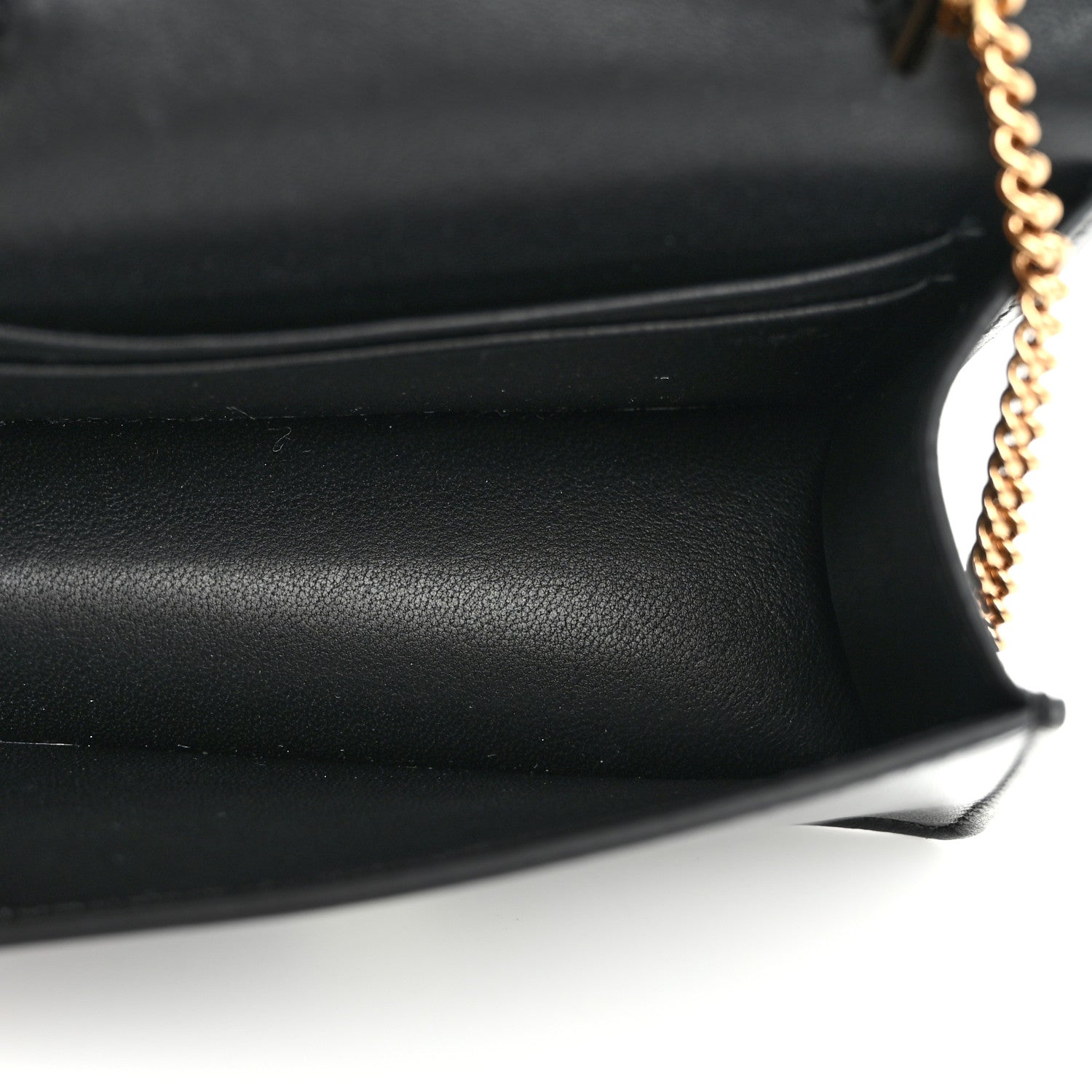 Versace Vitello Mini Virtus Chain Clutch Black 5 of 12