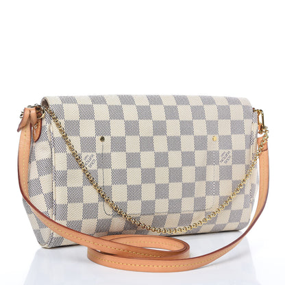 Louis Vuitton Damier Azur Favorite MM 3 of 13