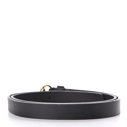 Gucci Calfskin Horsebit Buckle Belt 95 38 Black 2 of 7