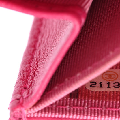 Chanel Lambskin Quilted Flap Card Holder Wallet Pink 8 of 14