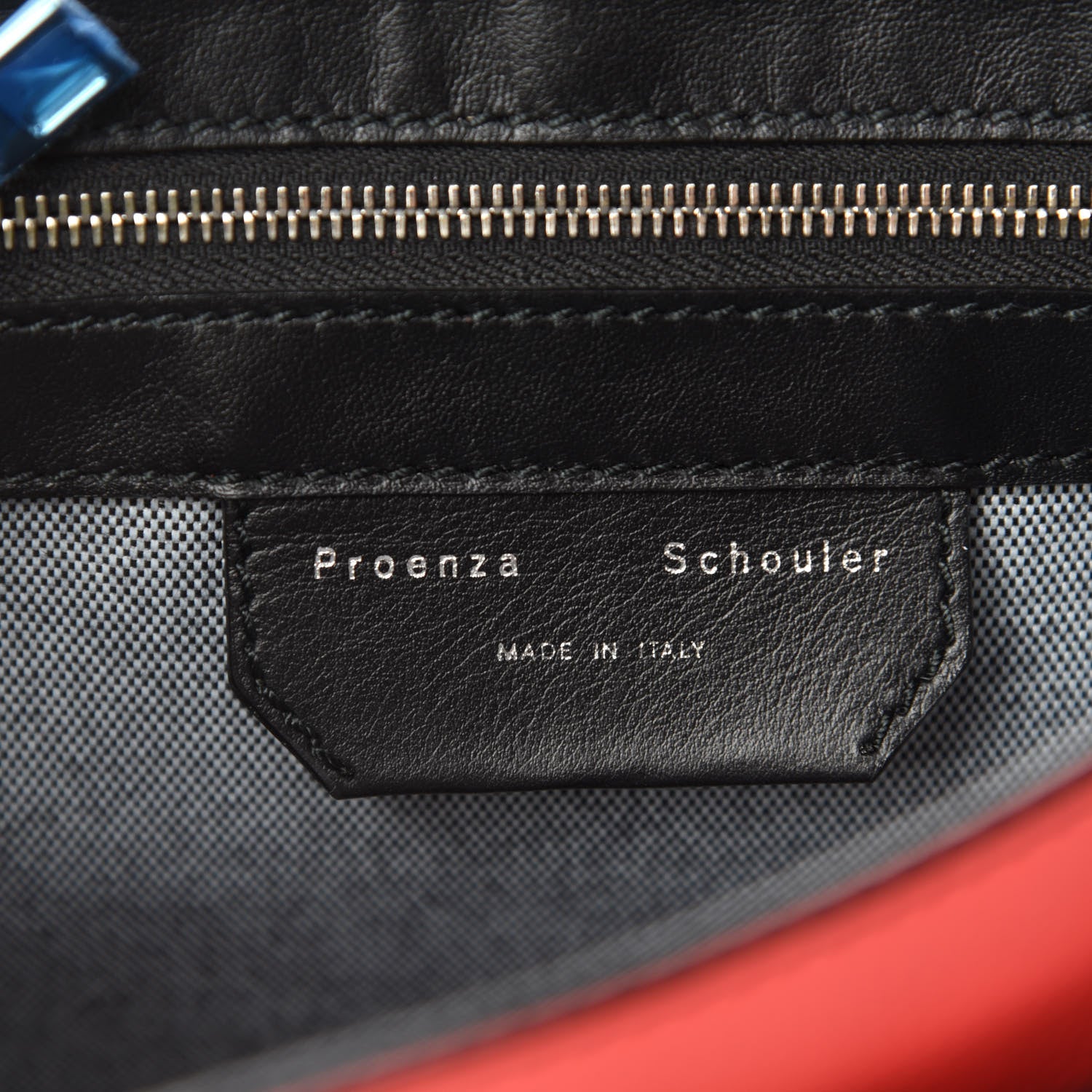 Proenza Schouler Grainy Calfskin Tiny PS1 Satchel Geranium 8 of 10