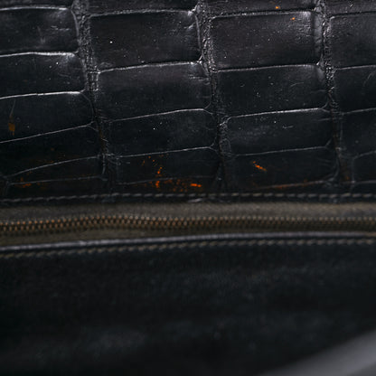 Hermes Matte Alligator Kelly Sellier 32 Black 14 of 25