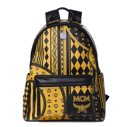 MCM Visetos Baroque Print Medium Stark Backpack Black Sahara 1 of 27