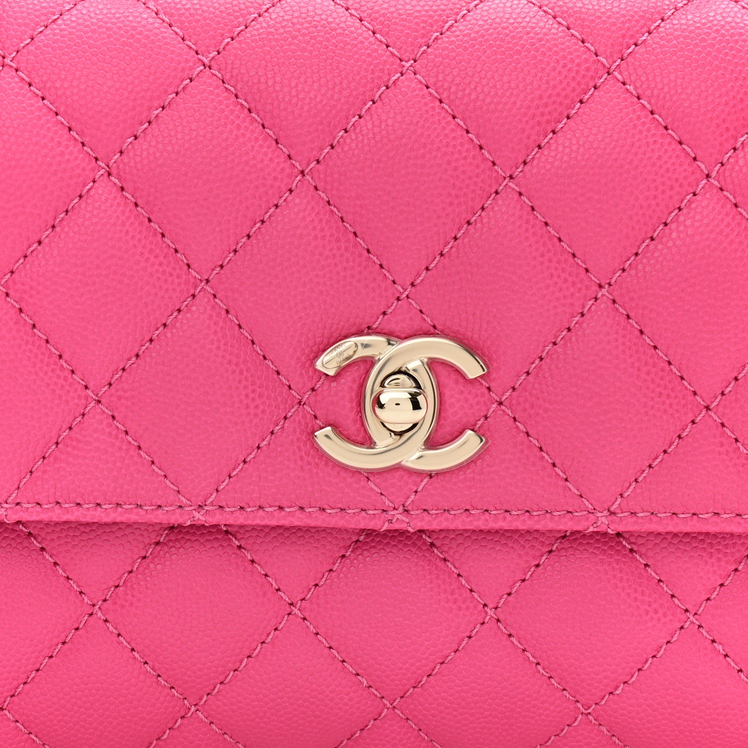 Chanel Caviar Quilted Mini Coco Handle Flap Rose 5 of 11