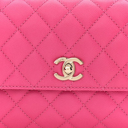 Chanel Caviar Quilted Mini Coco Handle Flap Rose 5 of 11