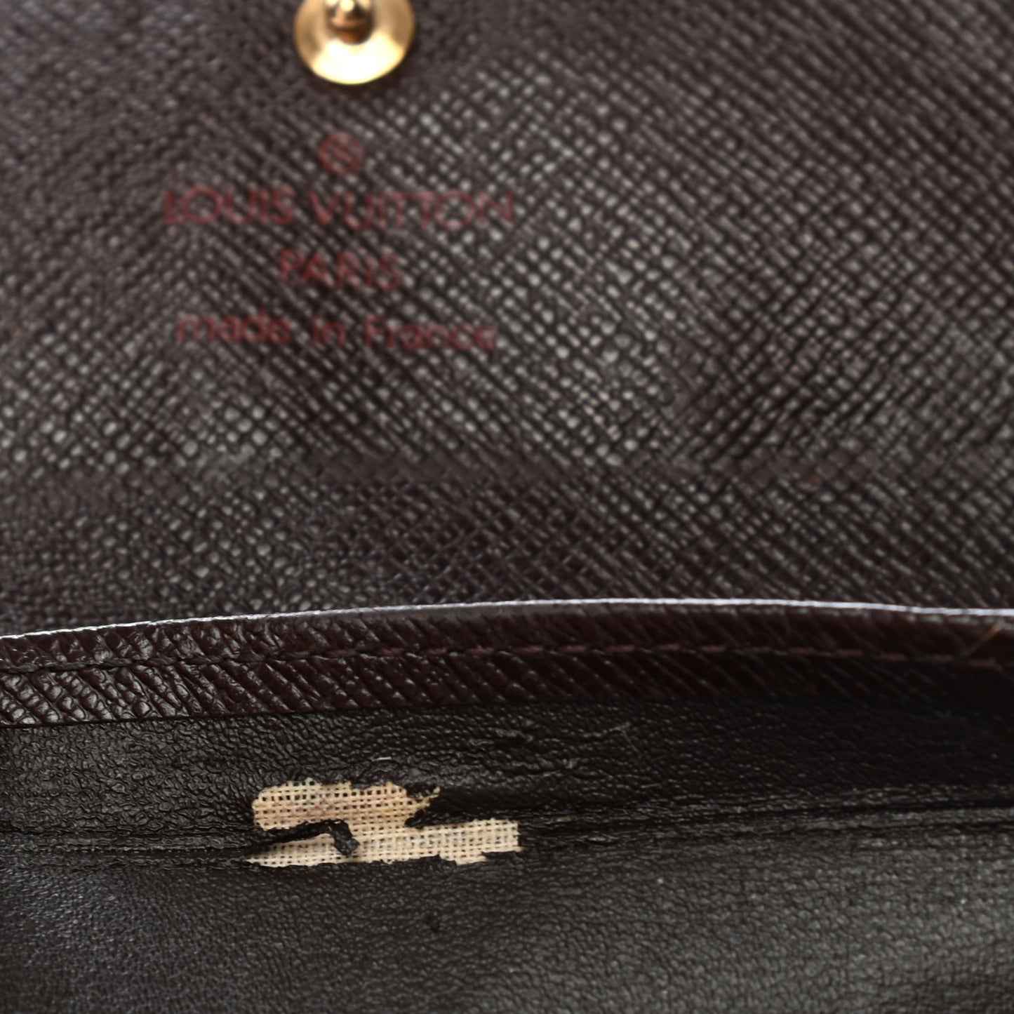 Damier Ebene Porte-Monnaie Plat Coin Purse