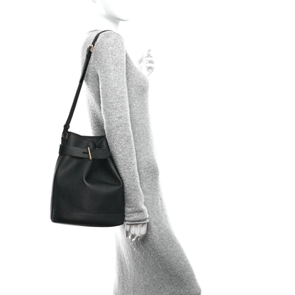Tom Ford Grain Calfskin Medium Tara Bucket Bag Black 2 of 9