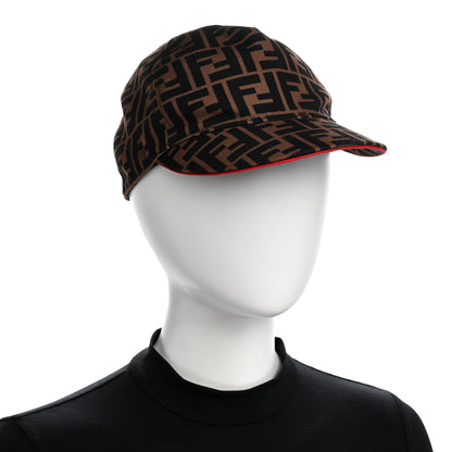 Fendi Canvas FF Reloaded Baseball Hat Tobacco Red 2 of 8