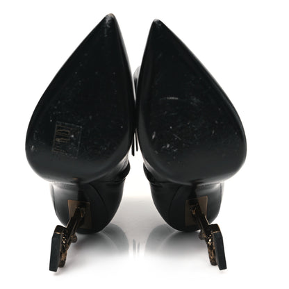 Saint Laurent Calfskin Opyum Ankle Boot 38 Black 5 of 10