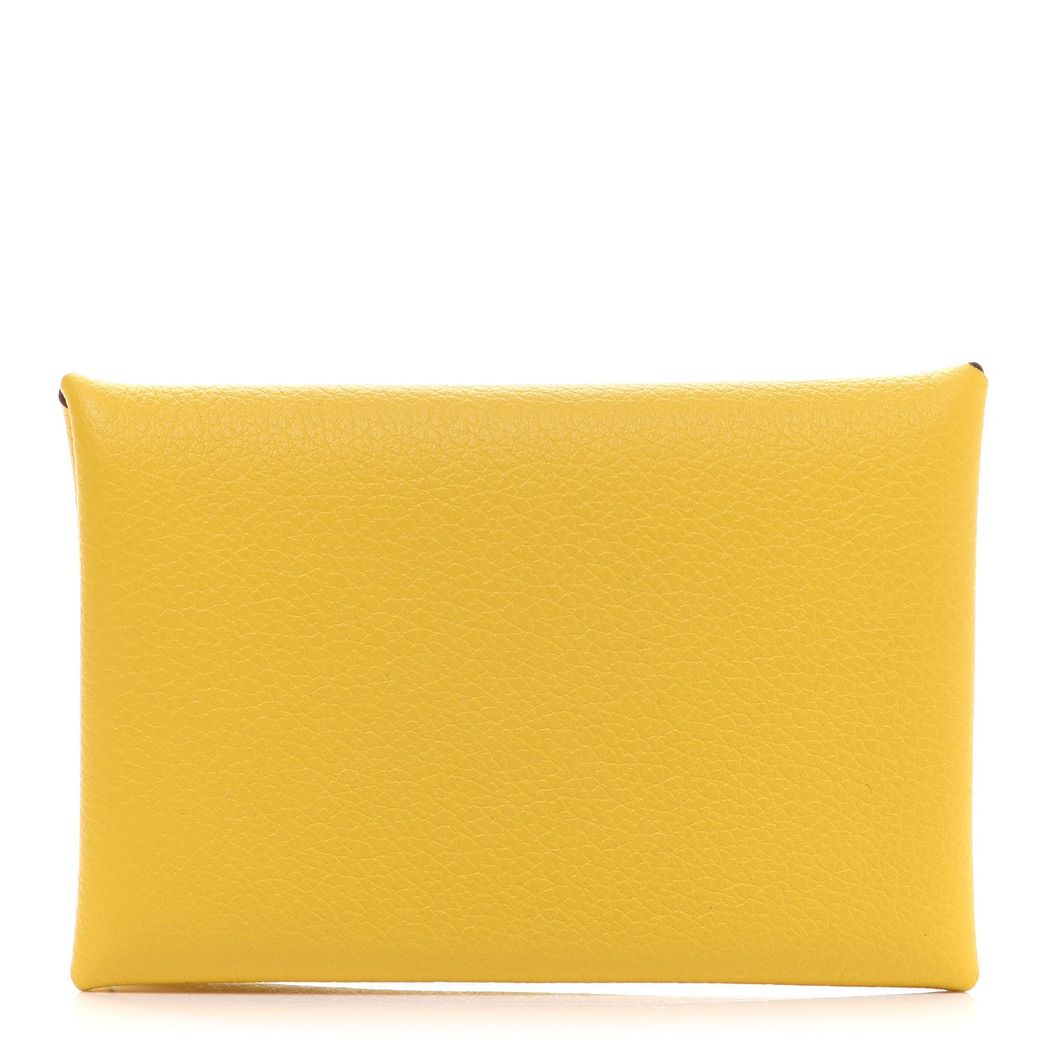 Hermes Evercolor Calvi Card Case Jaune De Naples 1 of 8