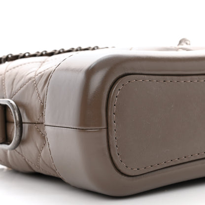 Chanel Aged Calfskin Quilted Small Gabrielle Hobo Grey 9 of 10
