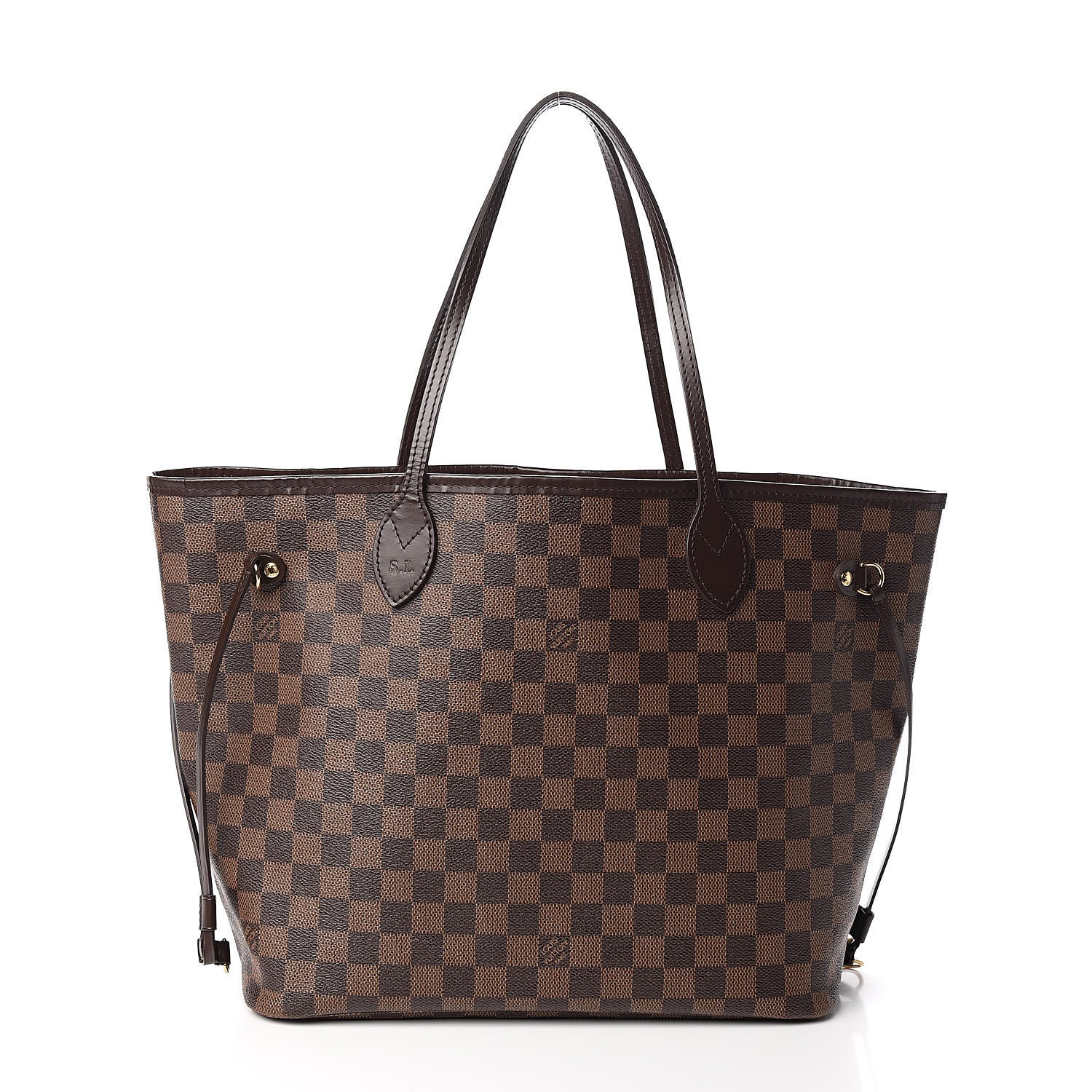 Louis Vuitton Damier Ebene Neo Neverfull MM Rose Ballerine 3 of 15