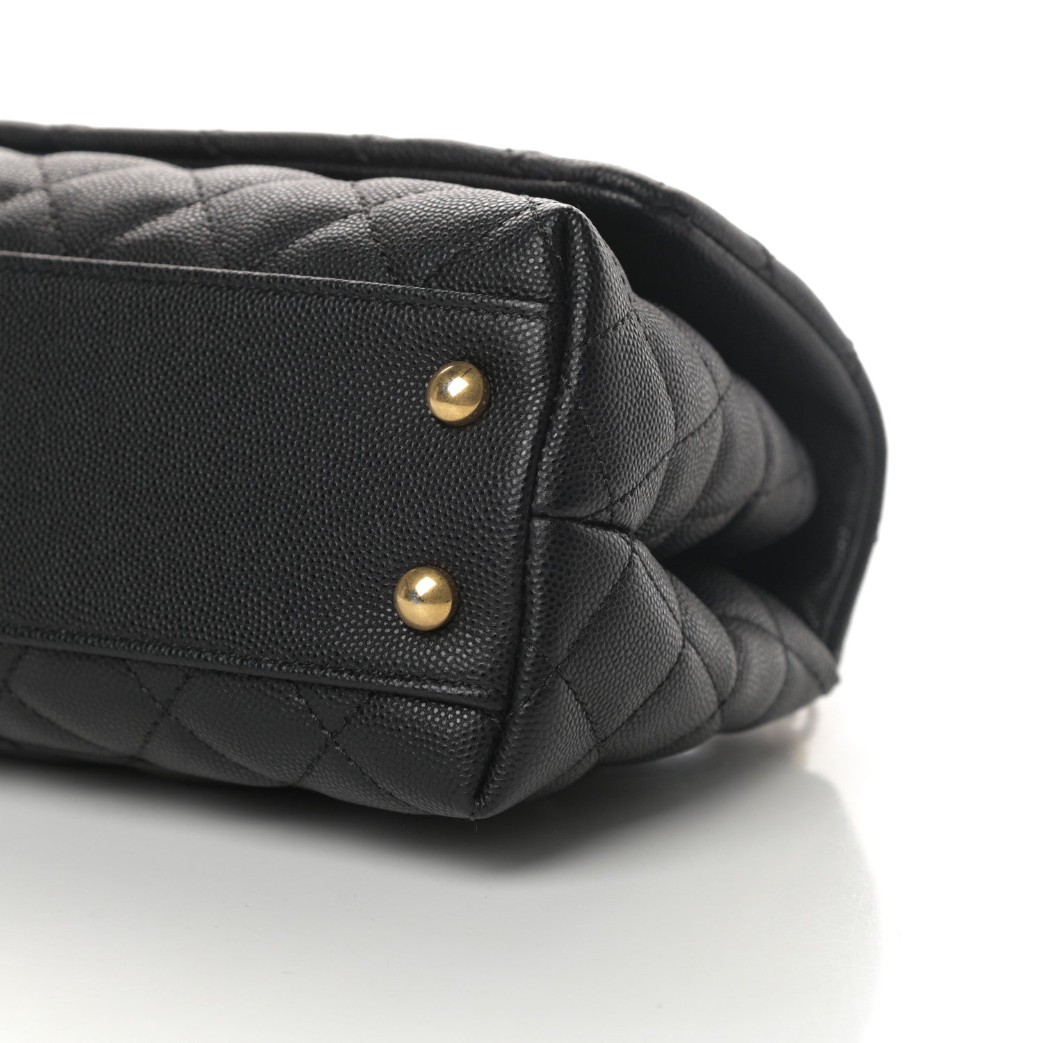 Chanel Caviar Lizard Quilted Mini Coco Handle Flap Black 10 of 11