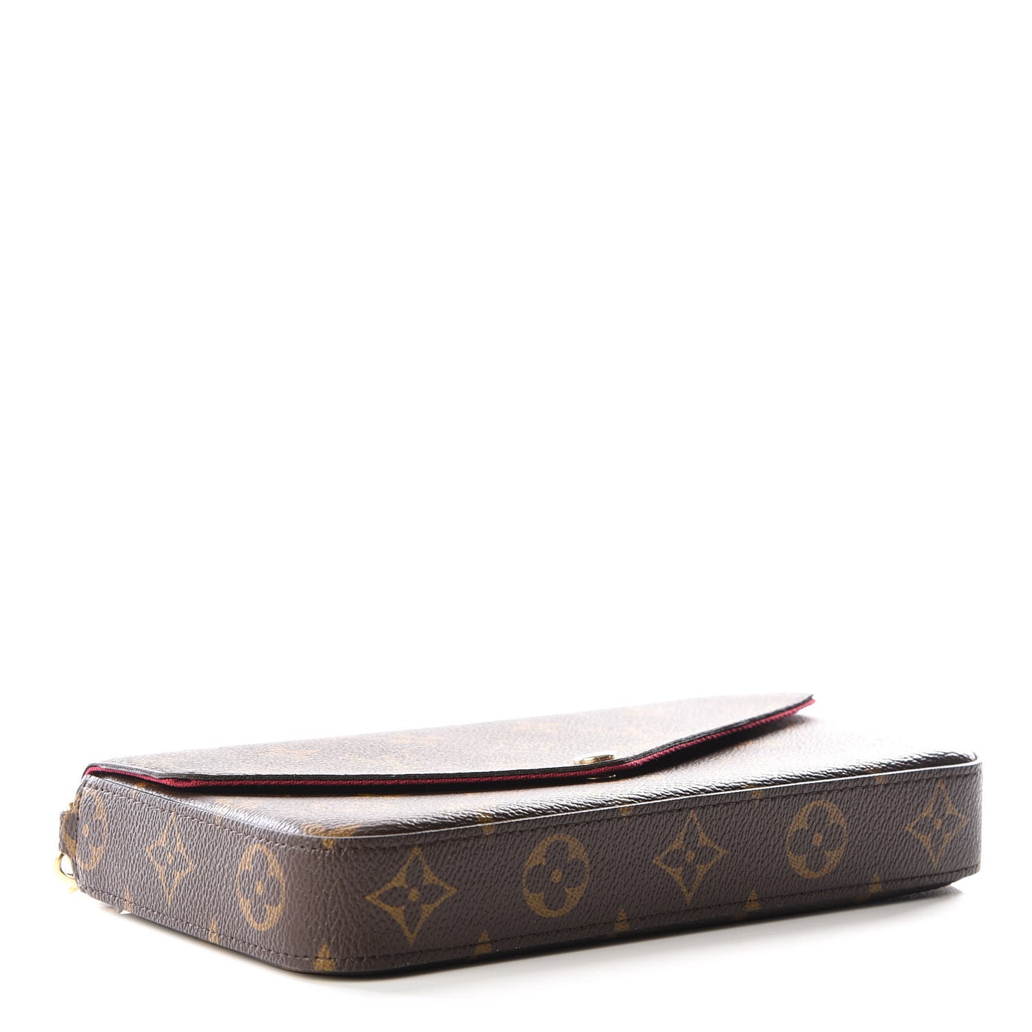Monogram Pochette Felicie Chain Wallet Fuchsia
