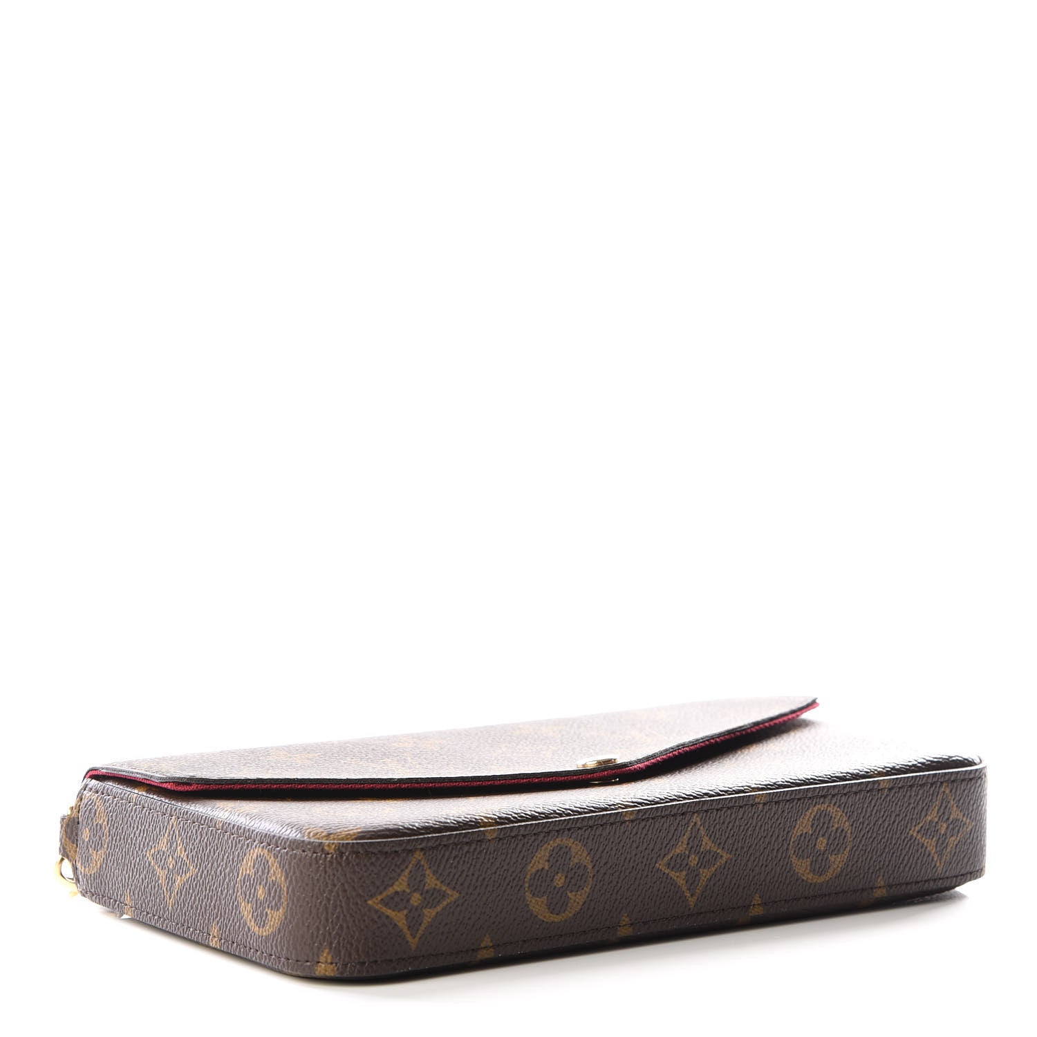 Louis Vuitton Monogram Pochette Felicie Chain Wallet Fuchsia 3 of 11