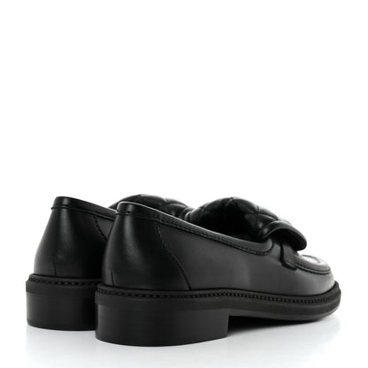 Chanel Lambskin Quilted CC Turnlock Loafers 37 Black 4 of 9