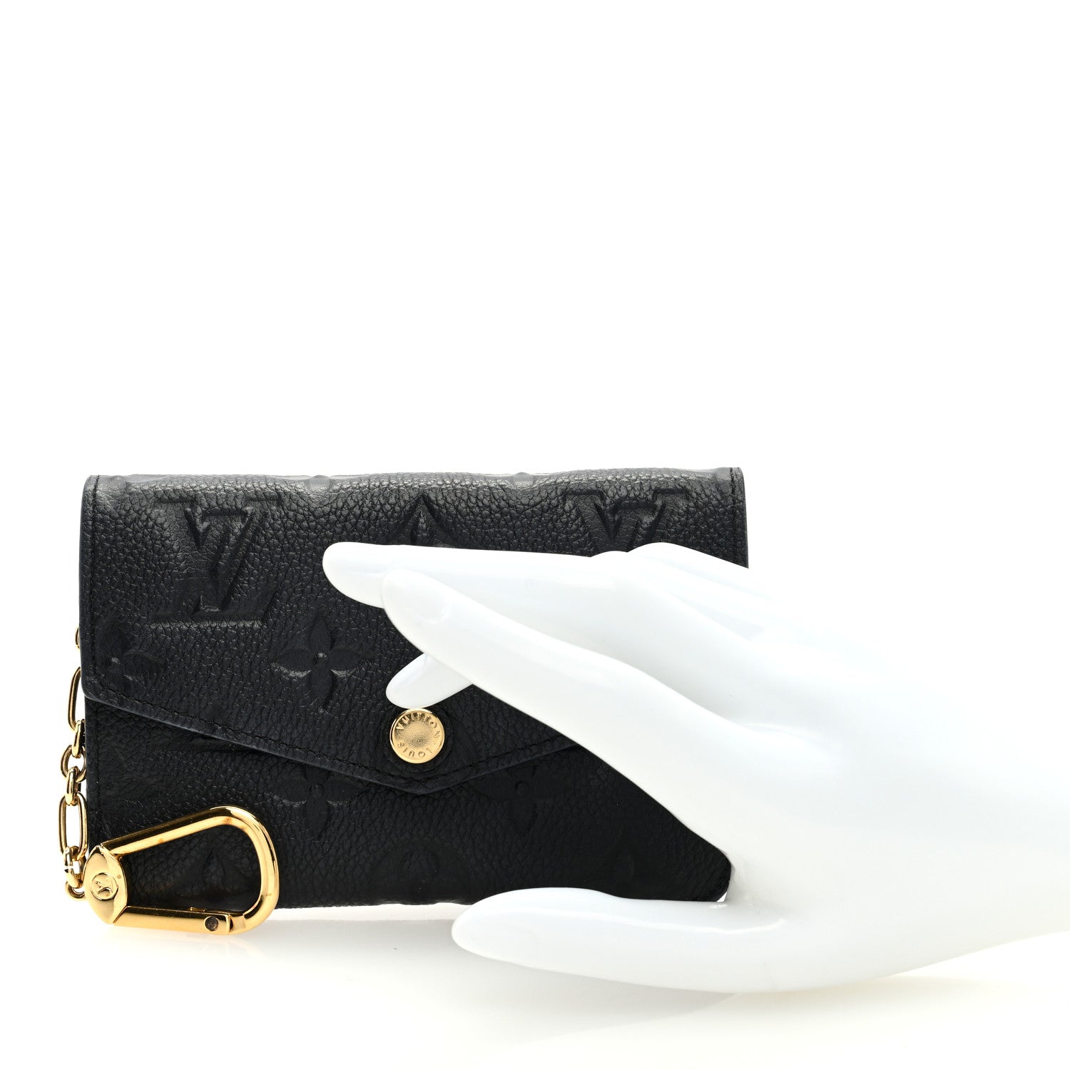 Louis Vuitton Empreinte Key Pouch Black 2 of 6
