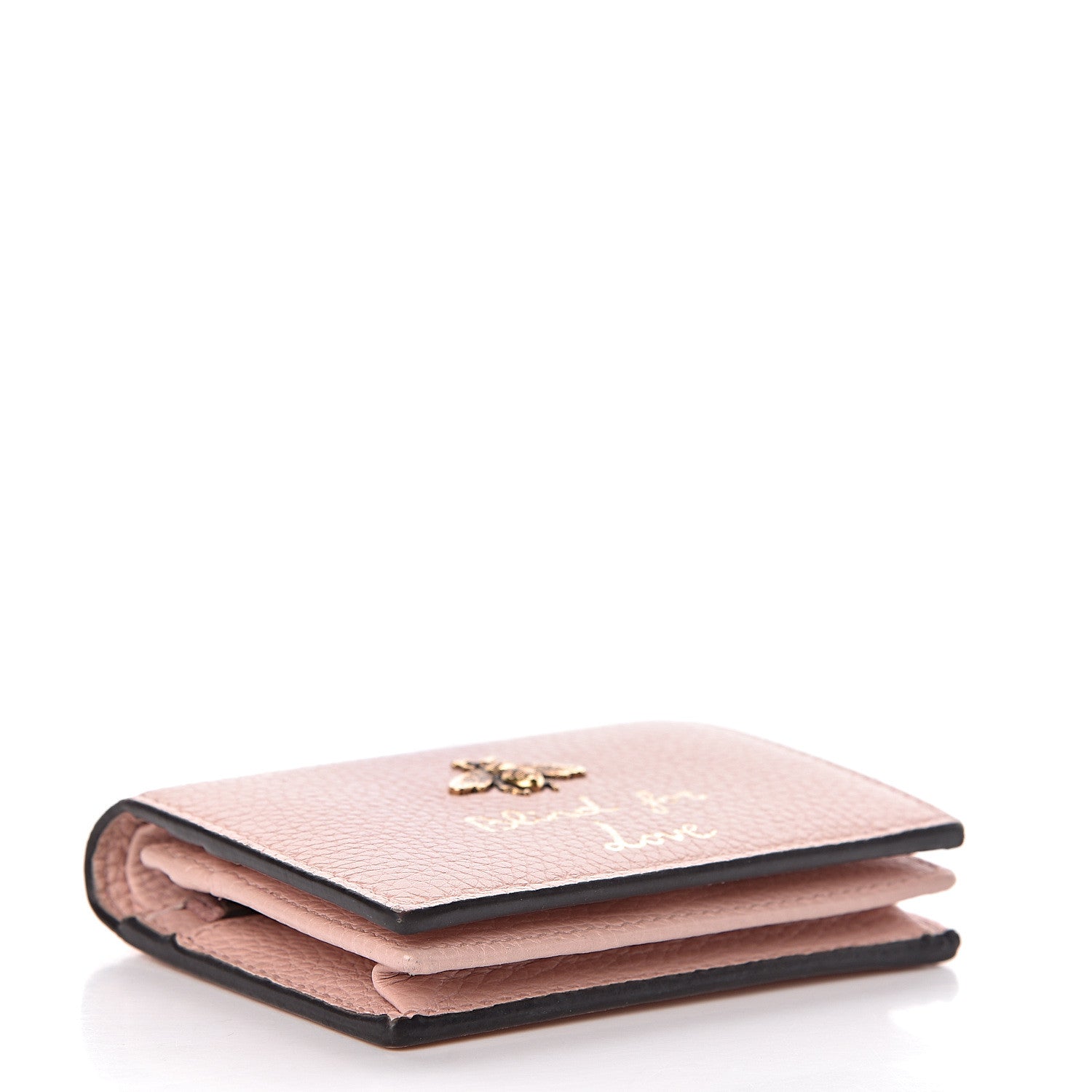 Gucci Cellarius Calfskin Blind for Love Animalier Card Case Perfect Pink 4 of 12
