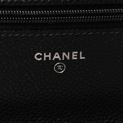 Chanel Caviar Quilted Wallet on Chain WOC Black 6 of 12