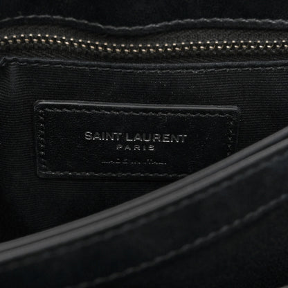 Saint Laurent SAINT LAURENT Calfskin Y Quilted Monogram Toy Loulou Crossbody Bag Black 5 of 10