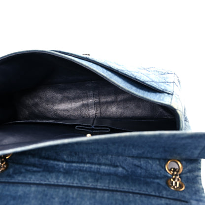 Chanel Denim Quilted 2.55 Reissue 226 Flap Blue 5 of 16