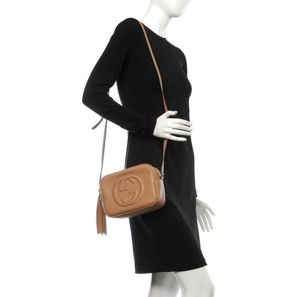 Gucci Pebbled Calfskin Small Soho Disco Bag Rose Beige 2 of 7