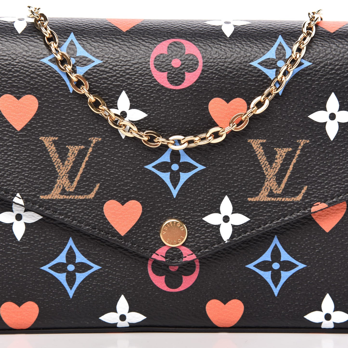 Game On Felicie Chain Wallet Black
