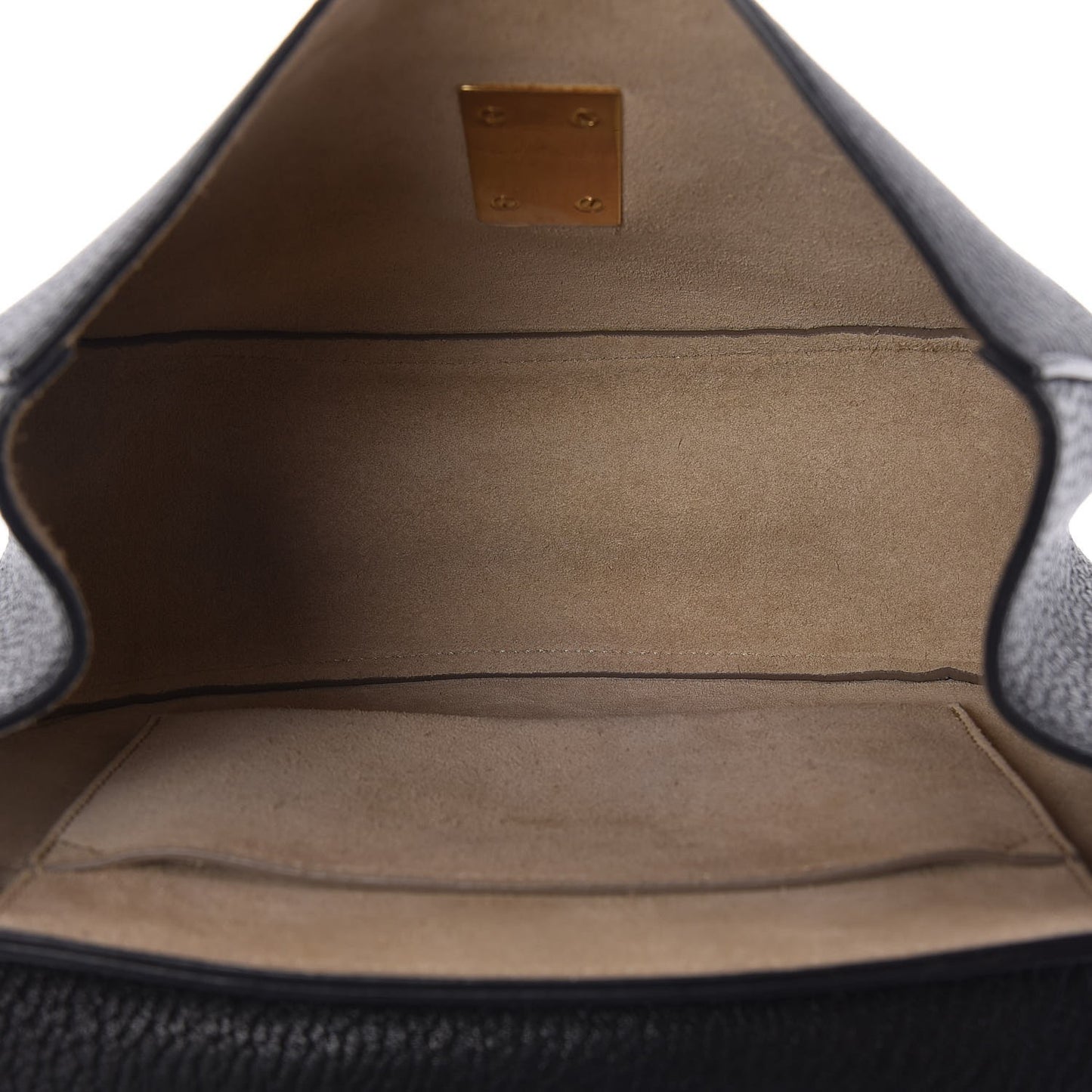 Grained Lambskin Drew Shoulder Bag Black