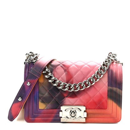 Chanel Lambskin Quilted Small Flower Power Boy Flap Multicolor 1 of 10