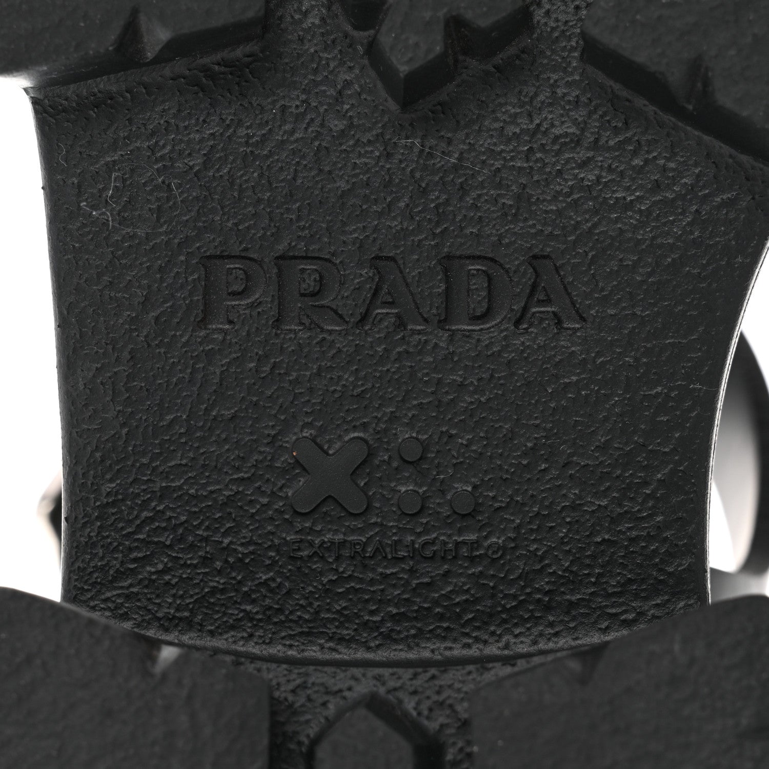 Prada Foam Rubber Triangle Logo Monolith 55mm Cage Sandals 39 Black 8 of 8