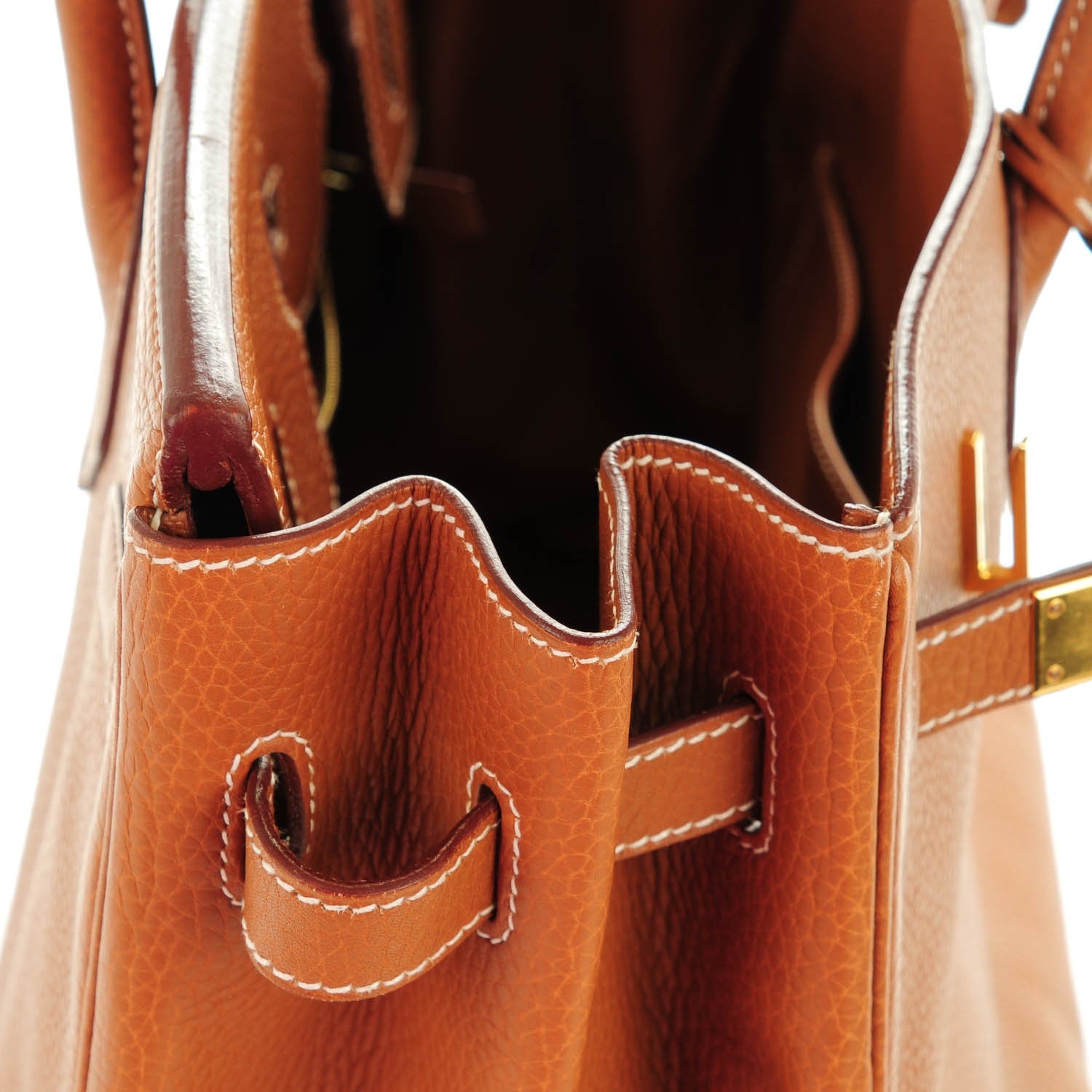 Hermes Taurillon Clemence Birkin 35 Gold 9 of 24