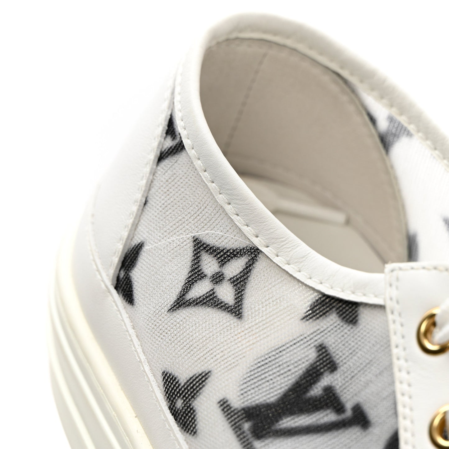 Technical Fabric Calfskin Monogram Stellar Sneakers 39 Black