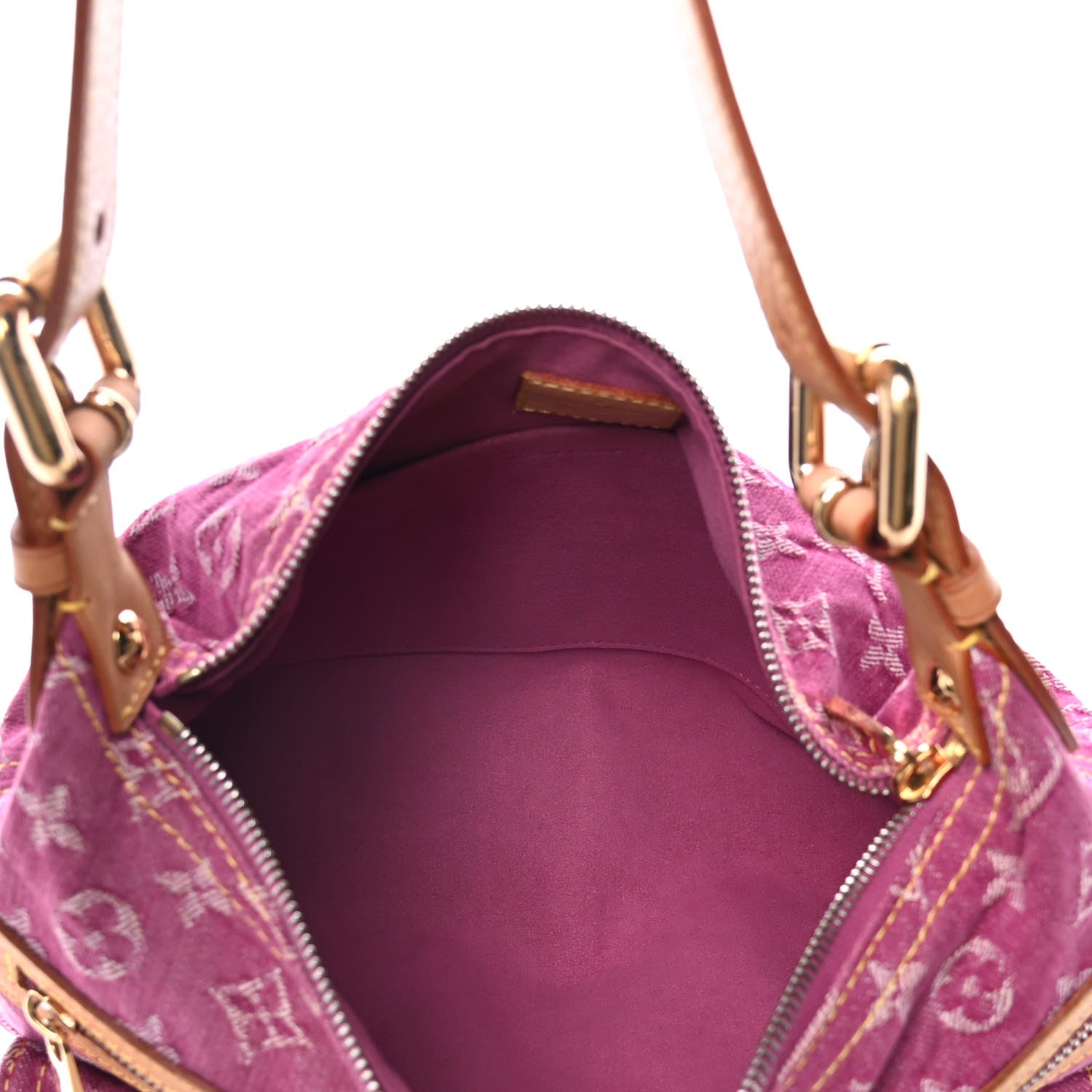 Louis Vuitton Denim Baggy PM Fuchsia 5 of 16