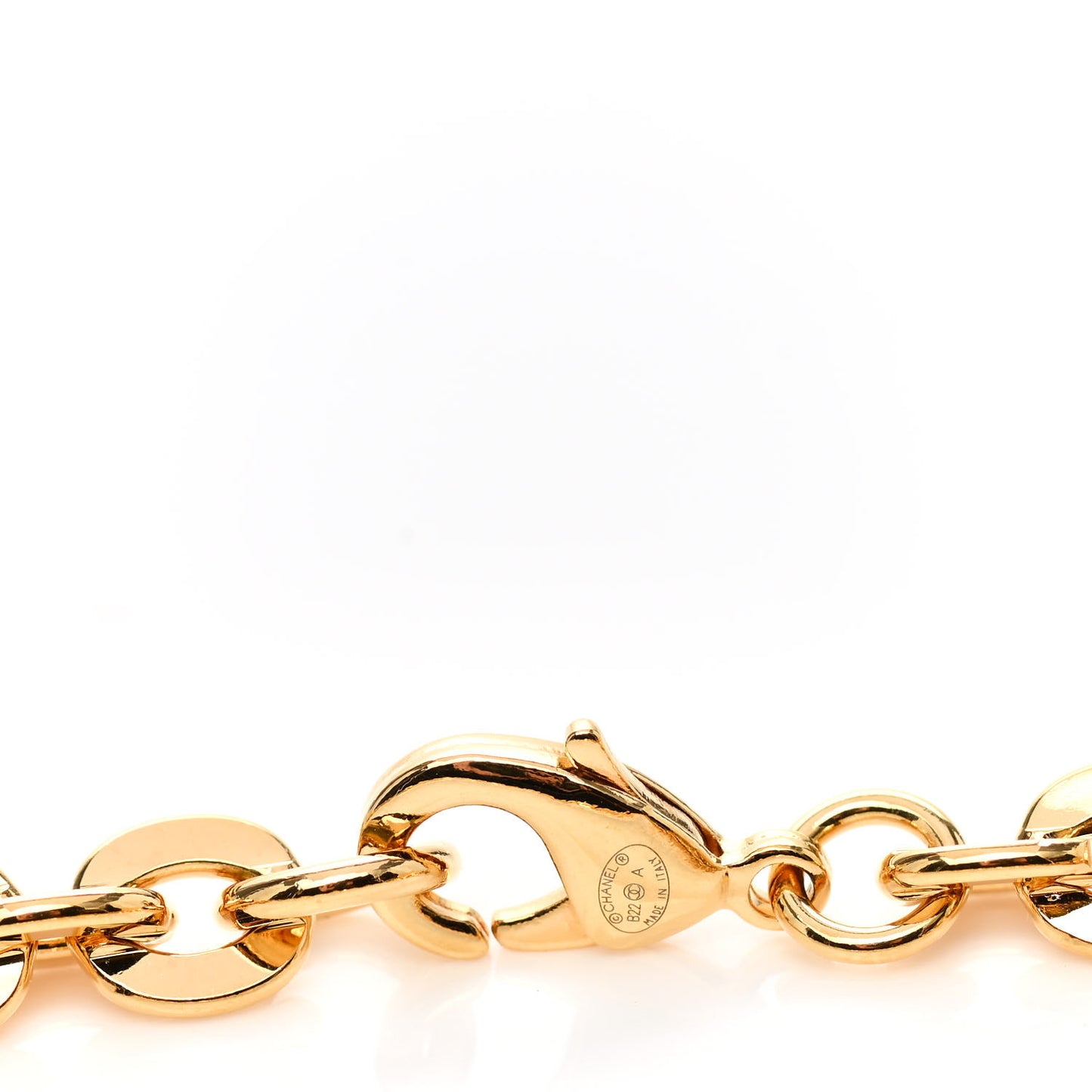 Metal 31 Rue Cambon Door Long Necklace Gold