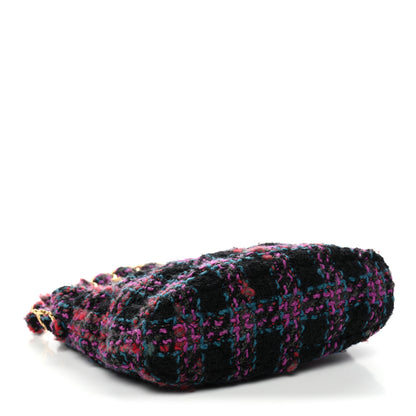 Chanel Cashmere Tweed Quilted CC Links Hobo Purple Multicolor 4 of 10