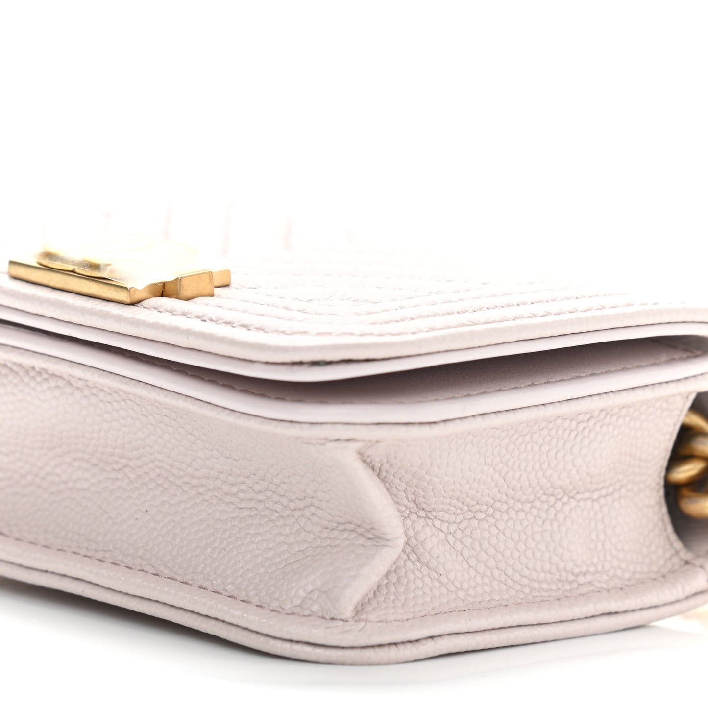 Caviar Chevron Boy Flap Waist Belt Bag Light Purple
